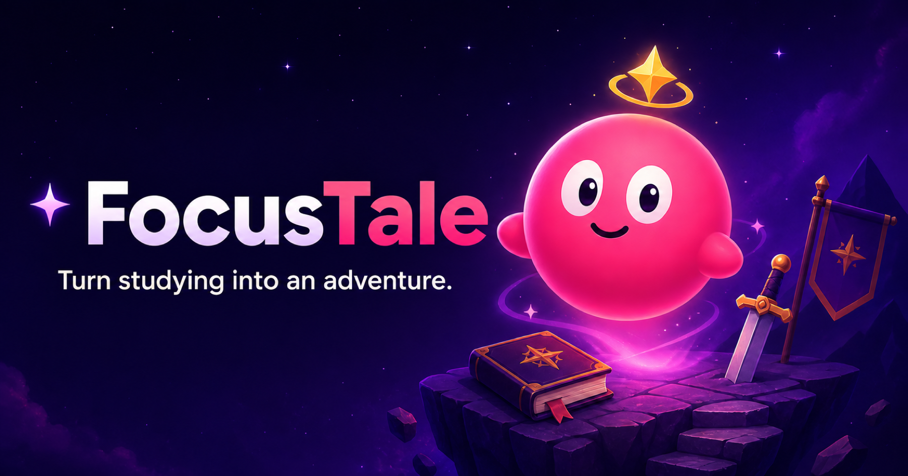 FocusTale app with a friendly focus companion